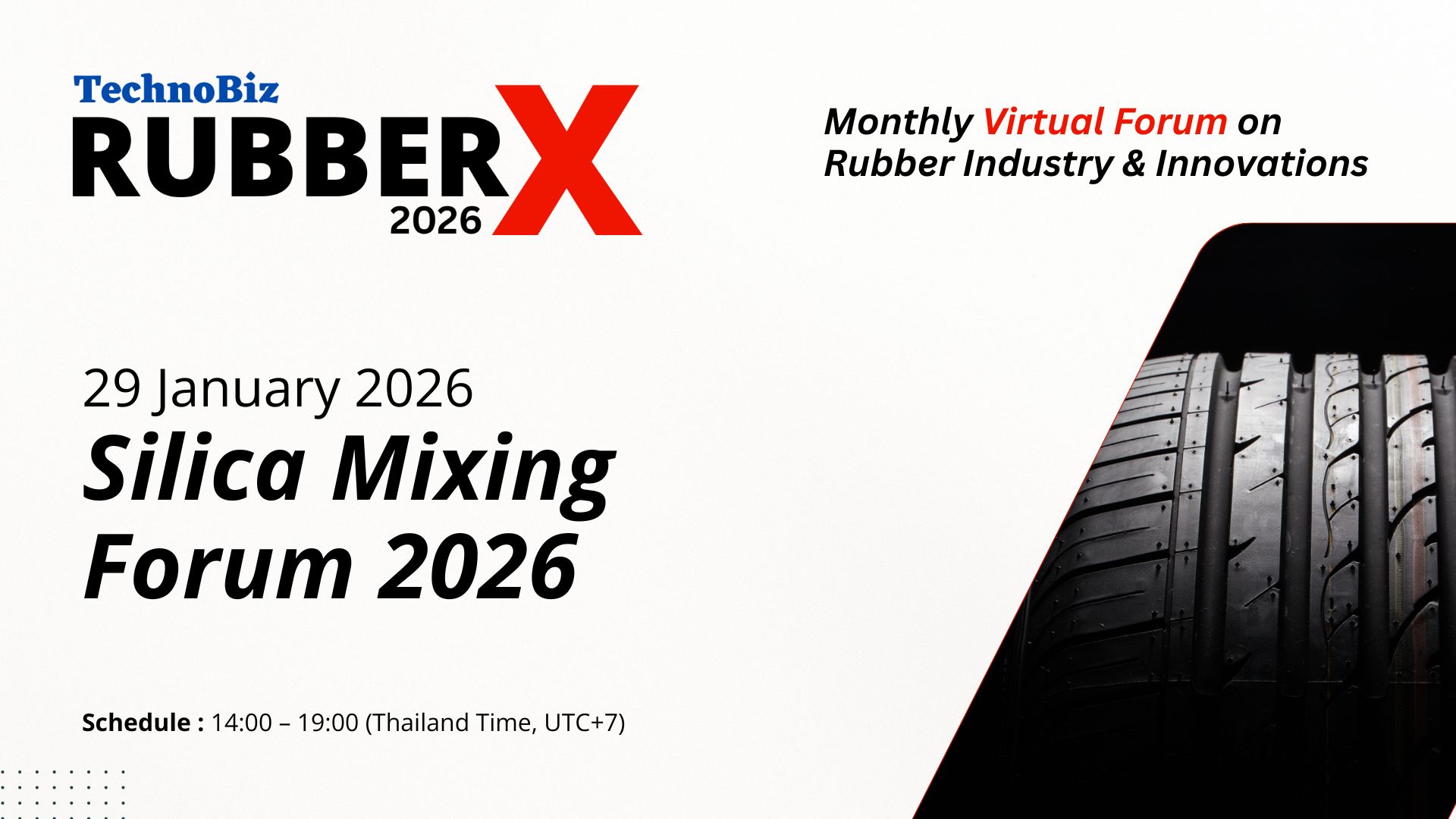RubberX 2026 : Silica Mixing Forum