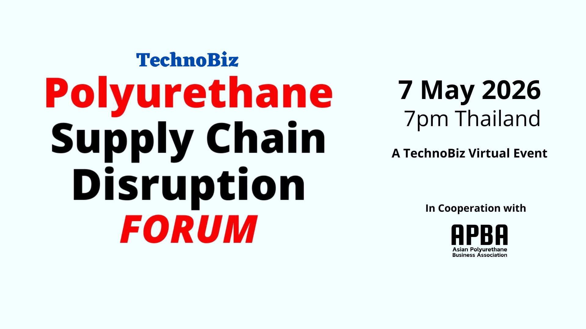 PU Supply Chain Disruption Forum