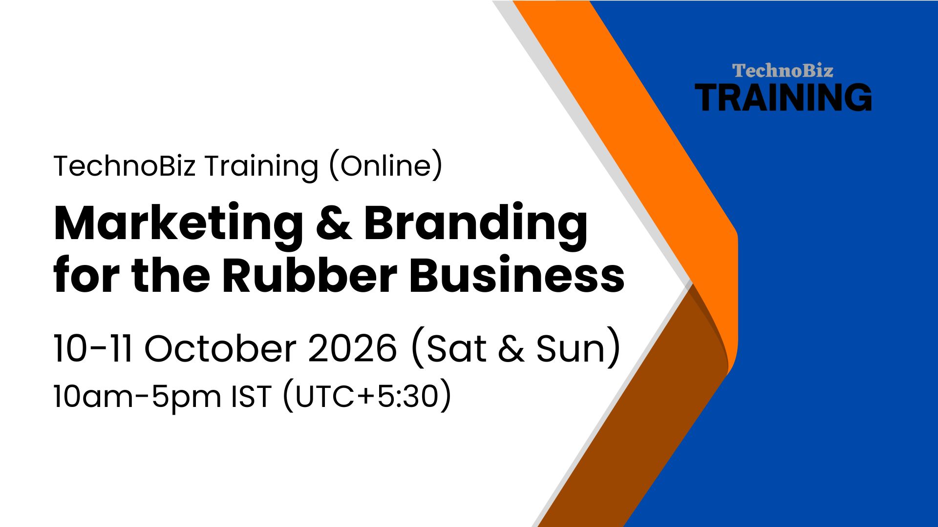 Marketing & Branding  for the Rubber Business (Training)