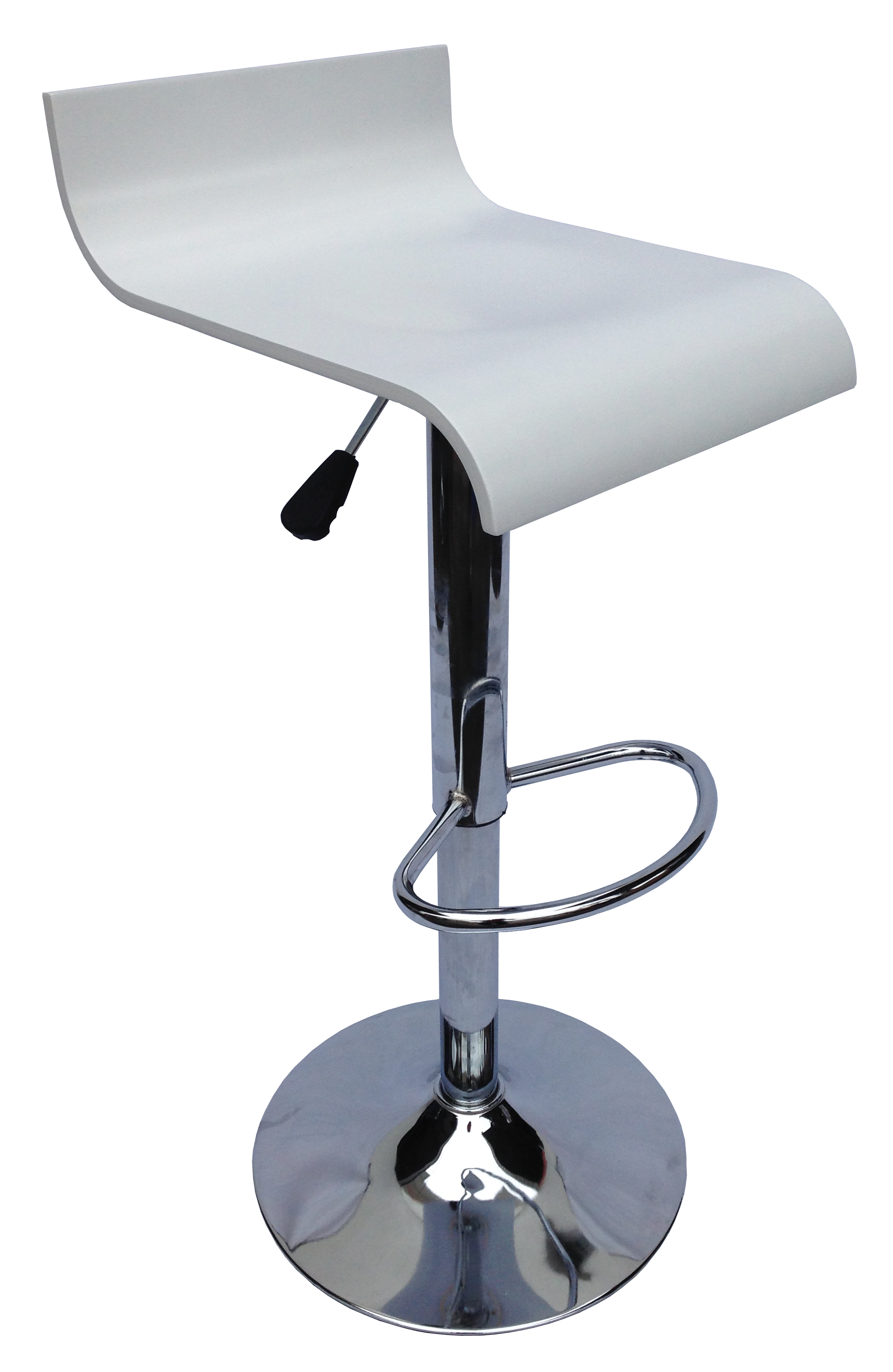 Wood Modern Bar Stool (White)